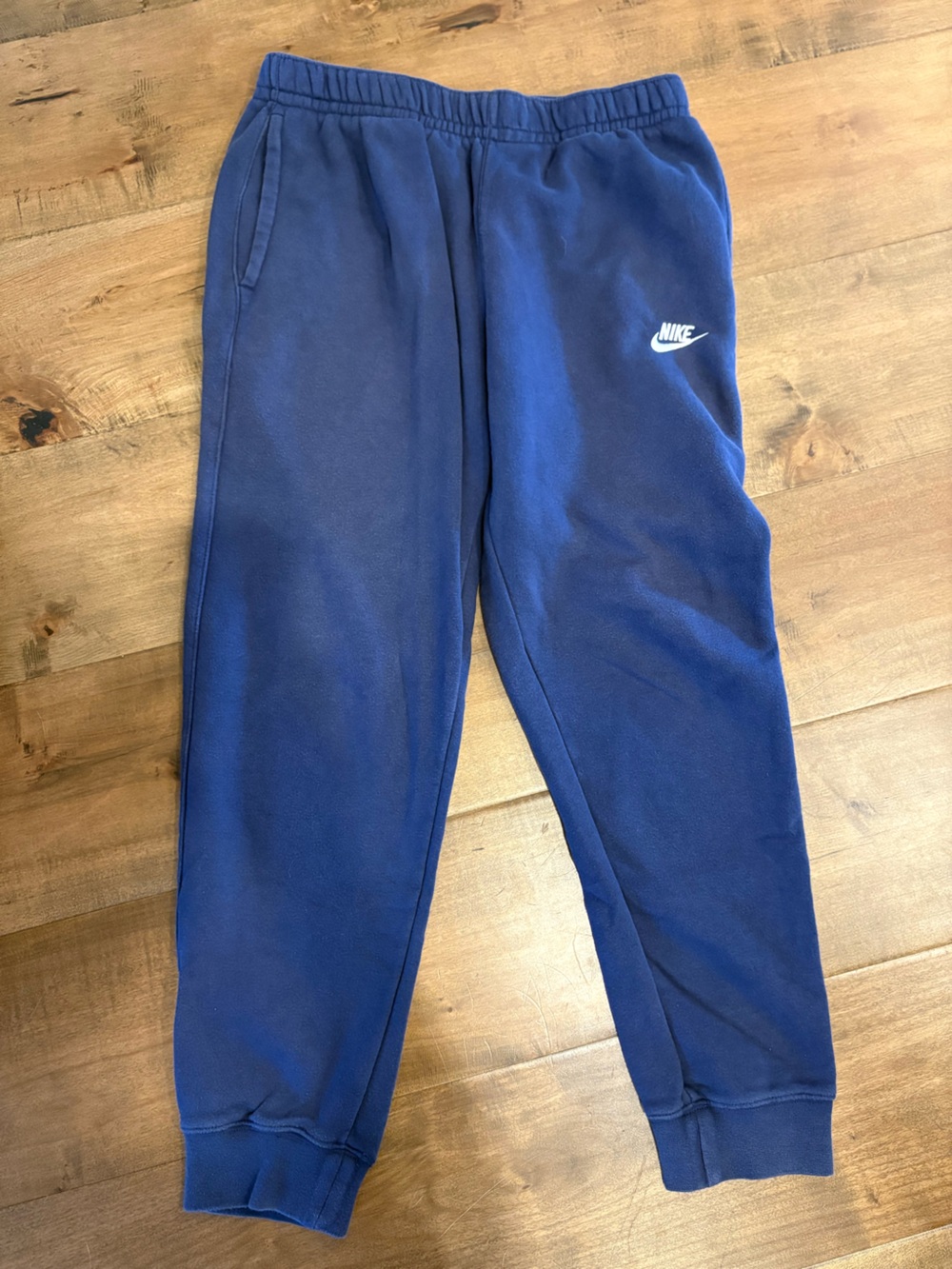 Nike Men's Blue Fleece Joggers
